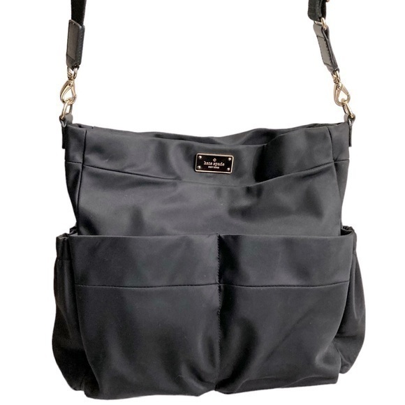 kate spade Handbags - Kate spade black nylon diaper bag